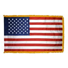 Military Colors: US Flag; Three-sided Gold Fringe; Flag of Every Federal and State Court exercising IN PERSONAM jurisdiction over Artificial Martial/Commercial Person 