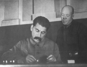 Poskrebyshev-with-Stalin-1930s-300x229
