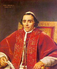 Pope Pius VII: Rescued by King George III from Napoleon; Returned to the Vatican, 1814 